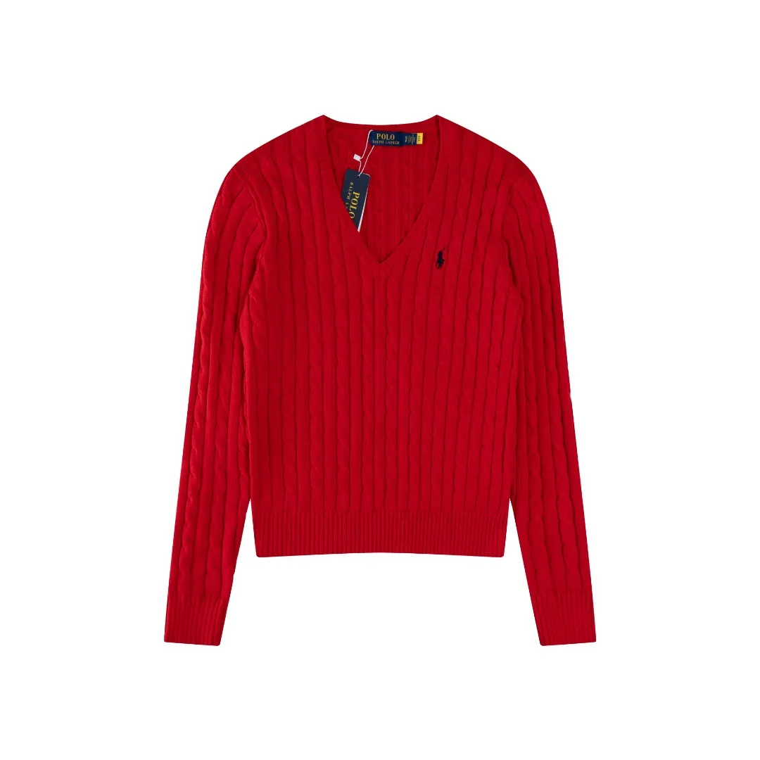 P210 #R90 RALPH LAUREN Thirteen colors of Ralph Lauren classic small label embroidery V-neck pullover cable cardigan sweater women's top, high-density LOGO embroidery on the chest, original customization of tag accessories. Made of pure cotton yarn, pure cotton is skin-friendly and comfortable, small label war horse embroidered twist button V-neck sweater🐎High quality, follow the blogger to learn how to wear it! Let’s buy a Ralph Lauren cable sweater. It’s a super hard-to-find series after it became popular. It’s hard to find one on the official website. It’s simple and practical to wear, with a lazy and loose feel. The thickened fabric has more texture, feels soft and delicate, and has a loose fit. Whether worn alone or layered, you can wear different styles of fashion with just one piece!   Size： Sleeve length: 60/61/62/63